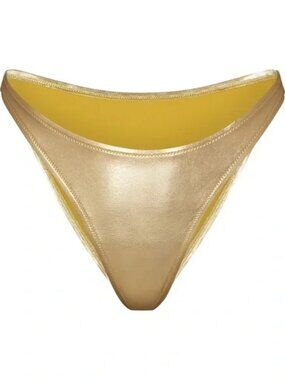 Skims Swim Gold Bikini Bottom